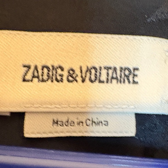 ZADIG & VOLTAIRE black star pattern dress - Picture 2 of 3